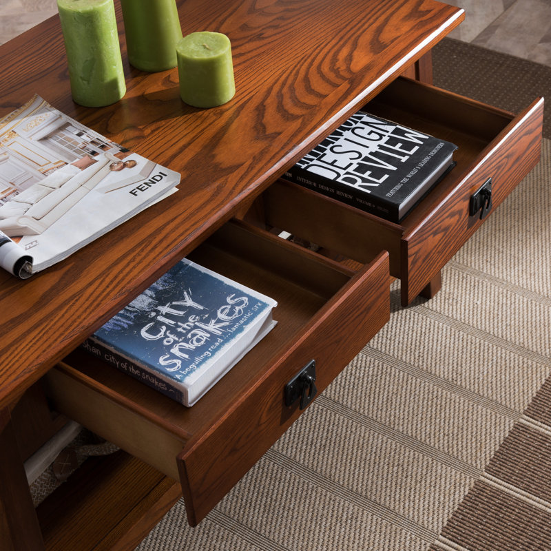 Loon Peak® Mission Small Spaces Solid Wood Coffee Table & Reviews | Wayfair